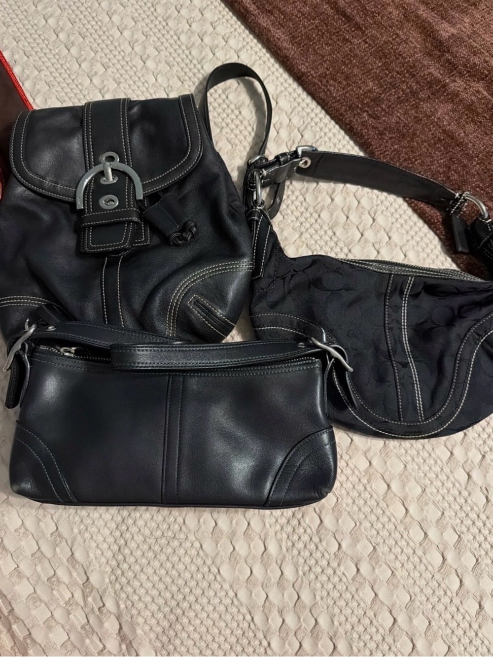 Black soho coach bag bundle